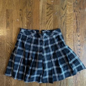 H&M divided plaid mini skirt